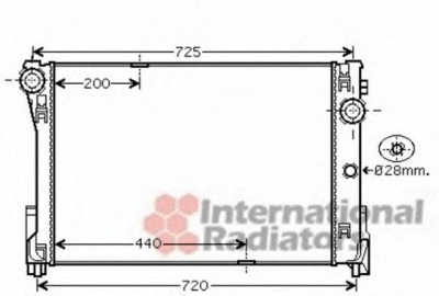 VAN WEZEL 30002474 -  Радиатор, охлаждение двигателя